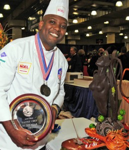 Anthony Smith with showpiece