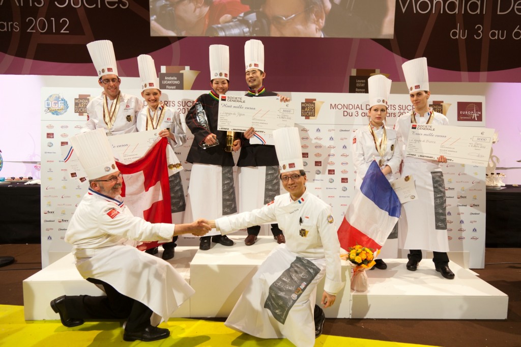 Mondial des Arts Sucrés' podium