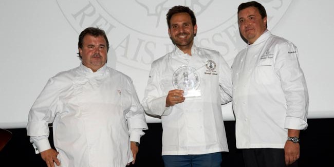 Christophe Michalak, elected best pastry chef of the year by Relais Desserts