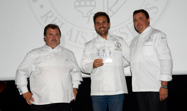 Christophe Michalak, elected best pastry chef of the year by Relais Desserts