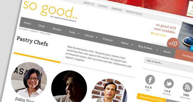 A new website to better respond to the needs of the professional pastry chef
