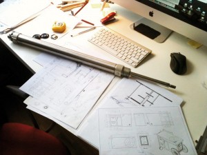 Dessert cart technical drawings