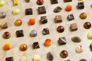 Some of the bonbons that competed for the Chocolatier of the Year.