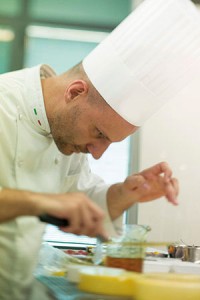 Leonardo di Carlo cooking