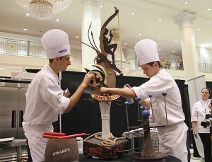 Chefs Christophe Rull and Nicolas Rio. Pastry Live 2014
