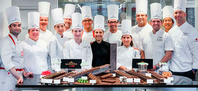 International pastry chefs at the opening of École du Grand Chocolat in New York