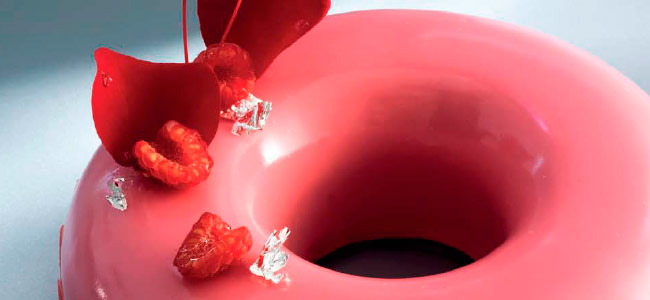 Raspberry and Rose Entremet by William Curley