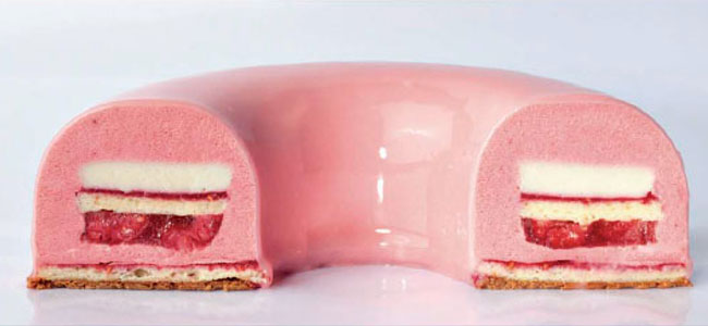 Raspberry entremet by William Curley