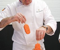 Alain Chartier preparing popsicles