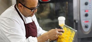 Bachour making chocolate bonbons
