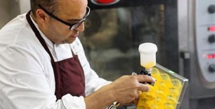 Bachour making chocolate bonbons