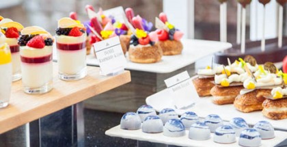 The dessert buffet at the end of the seminar