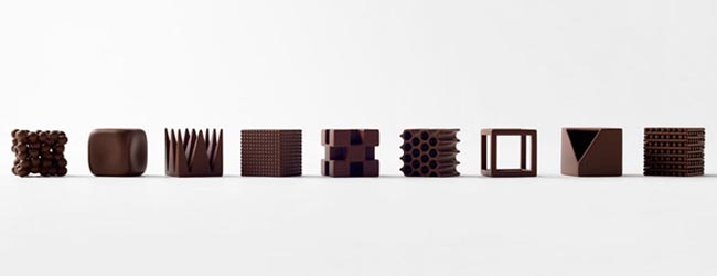 Chocolatexture: Nendo’s new chocolates with different textures