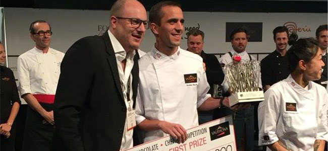 Nicolas Blouin wins the Valrhona C3 Pastry Competition