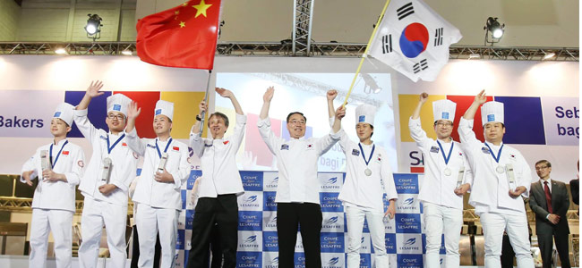 China and South Korea, winners of the Asia Pacific Selection of the Coupe Louis Lesaffre