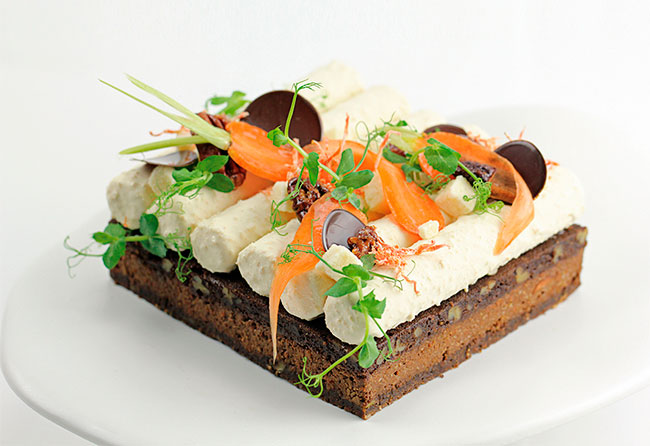 Brownie carrot cake