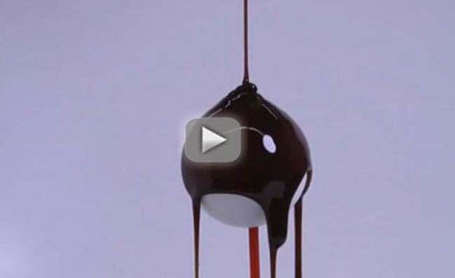 Chocolate coatings inspire science