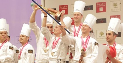 France team in the ceremony awards
