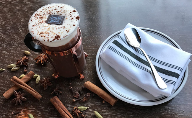 Ginger Delight. Hot chocolate by Épicerie Boulud