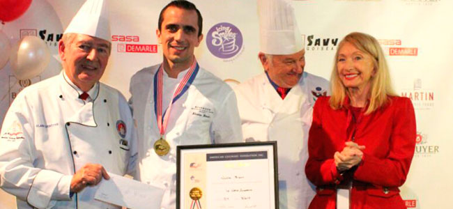 Nicolas Blouin wins the ACF Competition at the Lenôtre National Symposium