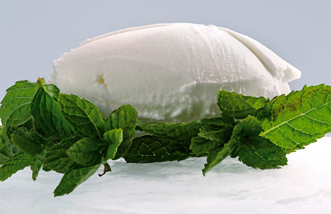 Mojito sorbet using flavored sugars