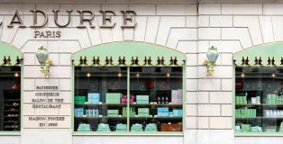 Facade of Ladurée Paris