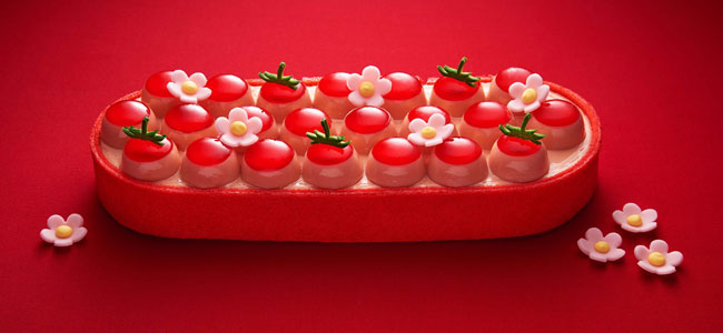 Strawberry, the stellar figure of Oberweis’s ice cream cakes