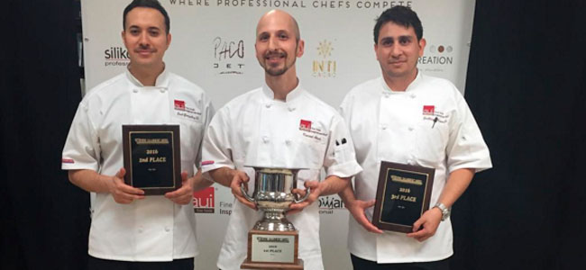 The winners of the I AUI Pastry Cup at 2016