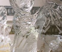 detail Bustamante's ice sculpture