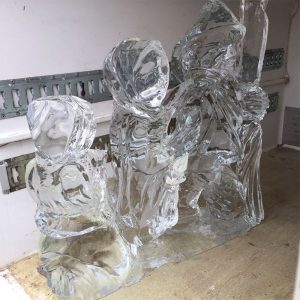 Bustamante's ice sculpture