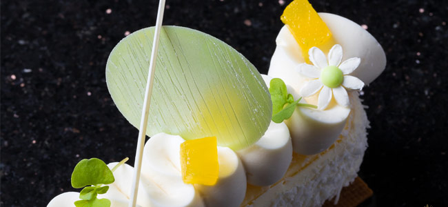 Yogurt, coconut and pineapple cheesecake by Antonio Bachour