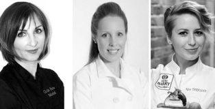 Cécile Farkas, Marike Van Beurden and Nina Tarasova