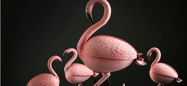 Easter is dyed flamingo pink by Ernst Knam