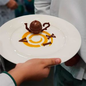 Plated dessert by Chile Copa Maya