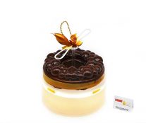Chocolate cake of Team Singapore called the Tropical Chocolate Cake with a delicious caramel banana compote. Asian Pastry Cup 2018
