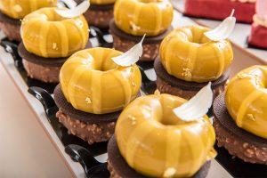 oval yellow pastry Bachour