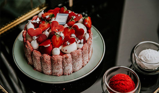 The Red Berry Charlotte Ice Cream 