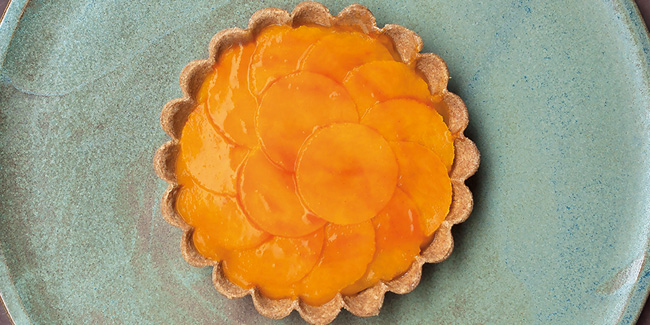 Pumpkin tart with sea buckthorn by Winterspring