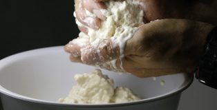 Jose Romero working dough