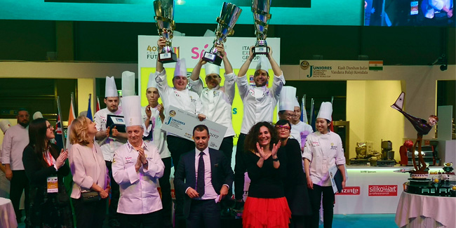 Italy sweeps away in the Pastry Junior with a new team led by Davide Malizia