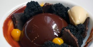 Black sesame, passion fruit and Maya Mountain