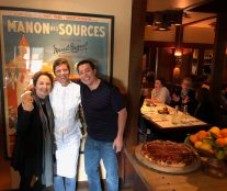 Carrie Lewis and Santiago Corral at Chez Panisse