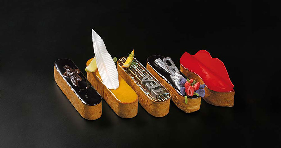 collection of éclairs of Olivier 