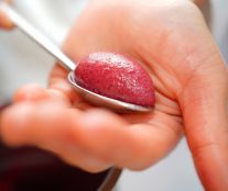 Grape-Huckleberry sorbet