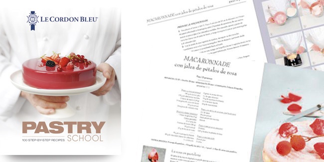 100 recipes by Le Cordon Bleu in the book, “The Pastry School”