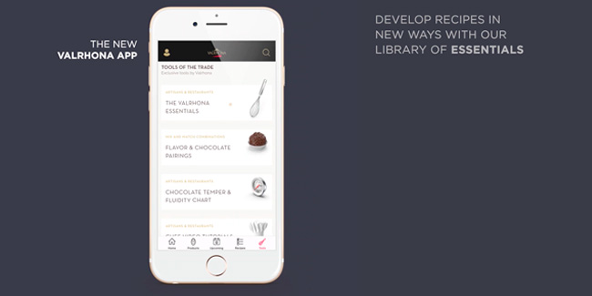 Valrhona launches a pastry app that includes its Interactive Essentials