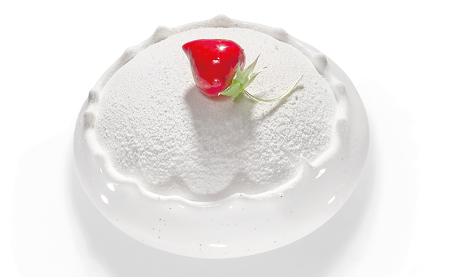 Strawberries and cream by Lauren V. Haas