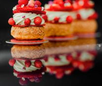 Blairgowrie strawberries, ceremonial grade matcha by Ross Sneddon