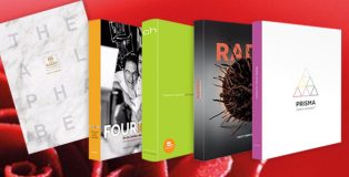 Alphabet, Radix, Chocolate, Prisma and Four in One books for chefs