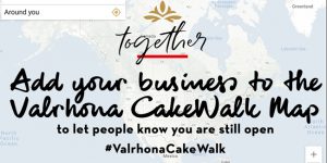 interactive pastry map of North America by Valrhona